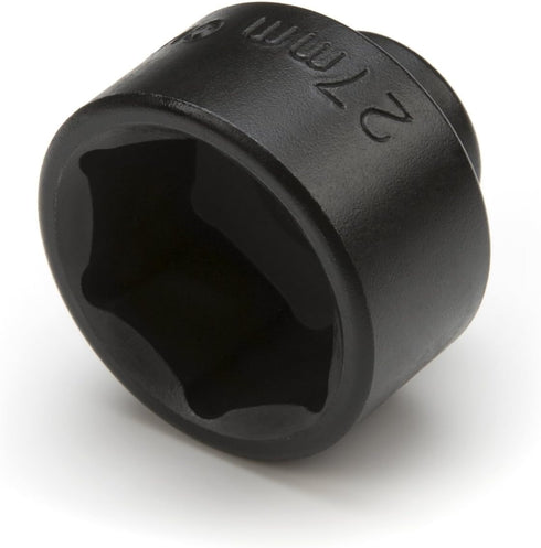 Steelman 27mm Low Profile Oil Filter Wrench Socket for Mercedes-Benz A-Class, Mini, Kia, Nissan, and Others, 3/8-Inch Drive...