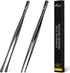 Hotec Kitchen Tweezers Stainless Steel Fine Kitchen Tongs for Cooking, 12-Inch Extra-Long Cooking Tweezers Food Tongs Set of 2, Black...