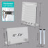 2PCS Small Desktop Whiteboard, Magnetic Acrylic Dry Erase Board for Desk, 12x8" Clear Acrylic Calendar Fridge Weekly Planner with Stand and Marker...