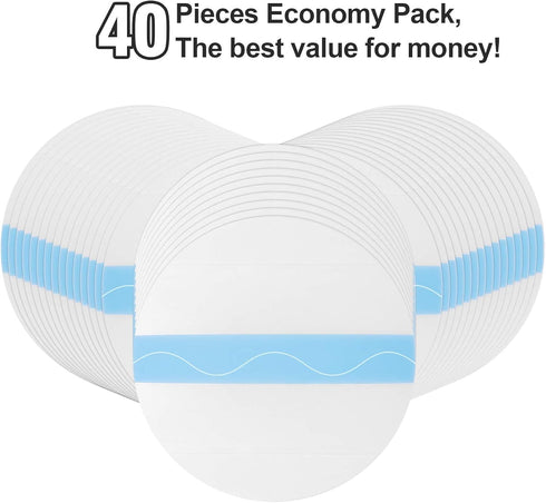 40Pack Libre Sensor Covers,Waterproof & Breatheable Patches for Libre 1/2/3 Plus & Lingo-Clear CGM Patches with No Glue in The Center-Hypoallergen...
