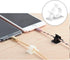 40 Pcs White Cable Clips, Viaky Under Desk Cable Organizer Adjustable Wire Clamps Strong Self Adhesive Cord Organizer Holders Small Wire Managemen...