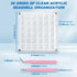 36 Grids Acrylic Magnetic Seashell Display Box, Advantageouse Acrylic Magnetic Seashell Display Box, Clear Seashell Storage Box, for Bead, Nail, J...
