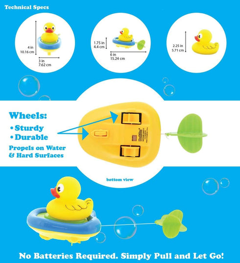 Dollibu Boat Racer Buddy, Fun Educational Bath Toy Finger Puppet Pull and Go Water Racing Lake Pal for Shower Pool Bathtub Swim Hard Surfaces for ...