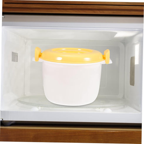 Rice Cooker Non- Stick Cooking Pot Microwave Rice Pot Spaghetti Microwave Cooker Kitchen Microwave Steamer Microwave Rice Cooking Soup Bowl Mug Of...