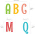 DECOWALL DS8-1701A Uppercase Alphabet ABC Letter Kids Wall Stickers Wall Decals Peel and Stick Removable Wall Stickers for Kids Nursery Bedroom Li...