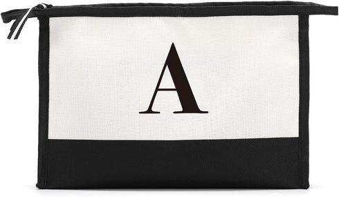 Monogrammed for Women Initial bridesmaid gifts, Personalized monogram Monogram Cosmetic Bag,Travel Makeup Bag Suitable for Wedding weekend Beach G...