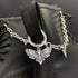 16 Pcs 8 Styles Alloy Butterfly Shoe Charms, Antique Silver Electrophoresis Black Moth Shoe Decoration Moon Skull Shoe Charm with Spring Ring for ...