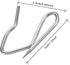 Shappy 120 Pack Drapery Hooks Pins for Curtains, Metal Pinch Pleat Hooks with Clear Box 1.2 Inch for Window Door and Shower Curtain(Silver)...