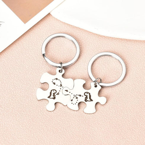 Dinosaur Keychains for Couples Gifts for Boyfriend Husband Anniversary Birthday Gift from Wife Girlfriend Valentines Day Christmas Gift for Dinosa...