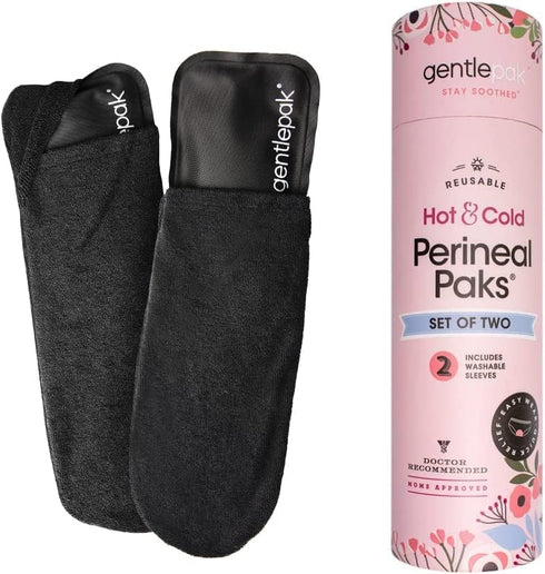 Gentlepak Reusable Perineal Ice & Heat Paks with Washable Sleeves for Postpartum, Pregnancy & Hemorrhoid Pain Relief, Multi Use Kids, Muscle, Vagi...