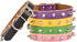 Basic Classic Adjustable Genuine Cow Leather Pet Collars for Cats Puppy Dogs (X-Large/Neck 14.2"-18.1", Green-Spiked Rivet)...
