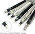 6pcs Metal Mechanical Pencil Set with Leads Refills Eraser Sharpener Storage Case 0.3 0.5 0.7 0.9 1.3 2mm Pencils Stationery Gifts Set (Silver)...