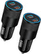 60W USB C Car Charger, 2 Pack AILKIN USB C Cigarette Lighter Adapter Fast Charging Dual Port PD3.0 Type C Car Charger Plug Compatible with iPhone ...