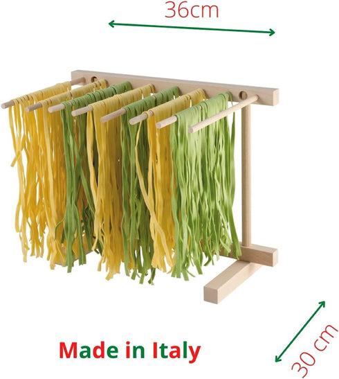 Eppicotispai EP 102 Natural Beechwood Collapsable Pasta Drying Rack...