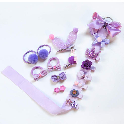 Baby Girl's Hair Clips Cute Hair Bows Baby Elastic Hair Ties Hair Accessories Ponytail Holder Hairpins Set For Baby Girls Teens Toddlers, Assorted...