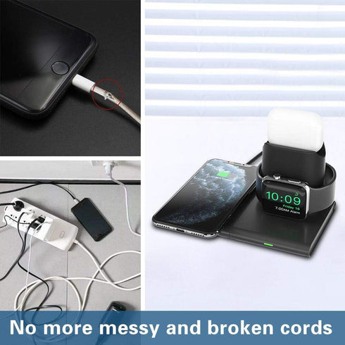 COSOOS Wireless Charger, Wireless Charging Pad for iPhone 15 Pro Max, 14 Pro,14 Plus,14, 13,12 Pro,12/11 Pro Max/X/XS/XR/8 Plus, iWatch 8/7/6/5/4/...