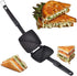 Non-Stick Iron Coating 2 Side - Cut Gas Sandwich Toaster Snack/Sandwich Griller/Sandwich Maker (Black)...