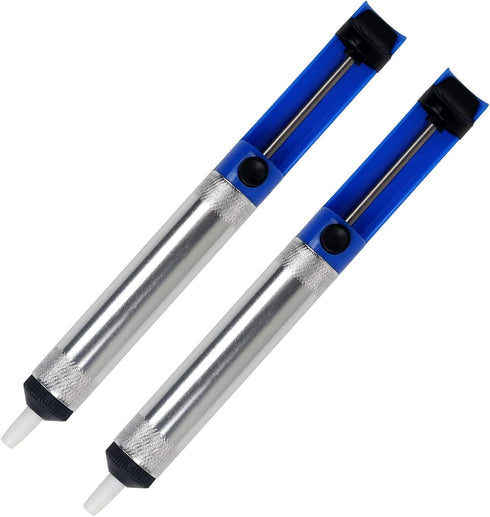 Solder Sucker Desoldering Pump,Electric Soldering Iron Auxiliary Tool Manual Desoldering Suction Pump,Vacuum Pump Solder Removal Tool (2 pcs Desol...