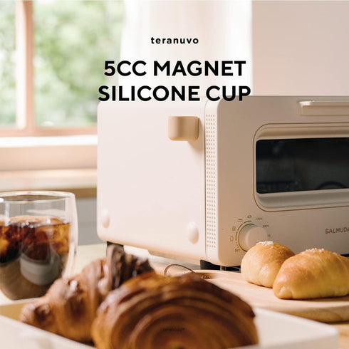 5cc Cup, magnetic silicone cup Compatible with BALMUDA The Toaster good for steam oven toaster (Grey)...