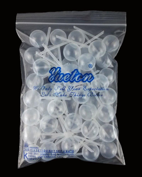 yueton 50pcs Clear Ball Shape 4ml Liquid Dropper Pasteur Pipette, Plastic Squeeze Transfer Pipettes...