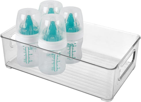 Baby Bottle Organizer, Plastic Storage Center for Baby Bottles and Food Jars - Baby Bottle Organizer for Cabinet, Perfect Organizer for Kitchen Ca...