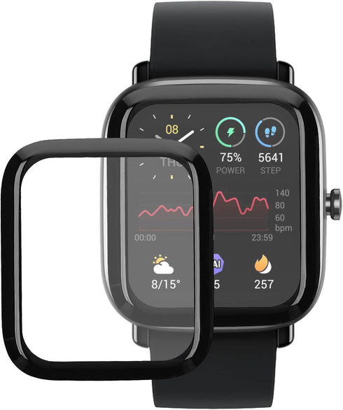 kwmobile Protective Film Compatible with Huami Amazfit GTS 2 Mini Screen Protector - 2x Smart Watch Protector Anti-Fingerprint...