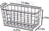 3 Set LeleCAT Adhesive Over the Cabinet Door Wire Baskets for Organizing for Kitchen Food Pantry Bathroom Shelf Storage No Drilling Wall Mounted,B...