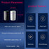 Portable Mini Humidifier, Colorful, Cool Mist, USB Powered. Perfect for Bedroom, Office & Car (White)...
