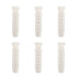 Concrete Wall Anchors for TV Wall Mount Installation Suitable for Concrete Wall or Brick Wall Installation Plastic Anchor Bolts 10X50mm White 6pcs...
