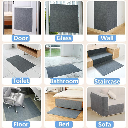 Cat Scratching Mat 78.7"x15.8" Trimmable Self-Adhesive Carpet Mat Replacement for Cat Tree Shelf Shelves, Cat Wall Furniture Steps, Cat Scratching...