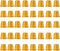 40Pcs Golden Sewing Thimbles Sewing Quilting Metal Thimbles DIY Craft Finger Protectors(Golden)...