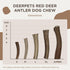 Premium Red Deer Antler Dog Chew, 4-8 inch Naturally Shed Antlers for Dogs, Aggressive Chewers & Puppies, No Messy No Oder Healthy Treat! - 1 Coun...
