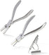 Round & Nylon Jaw Eyeglasses Frame Pliers Nylon Jaw Pliers for Eyeglasses 2 PCS Eyeglass Repair Kit with Eyeglass Repair Screwdriver Optical Plier...