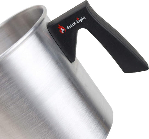 EricX Light Candle Making Pouring Pot,2 pounds,Double Boiler Wax Melting Pot,Dripless Pouring Spout & Heat-Resisting Handle Designed,Aluminum Cons...