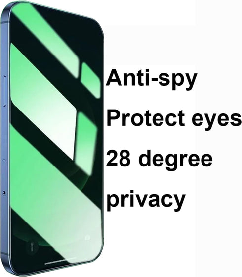 3 Pack Anti-Blue Privacy Tempered Glass Suit for iPhone Xs Max/iPhone 11 Pro Max Anti-Spy Screen Protector Anti-Peeping Film 9H Hardness Anti-scra...