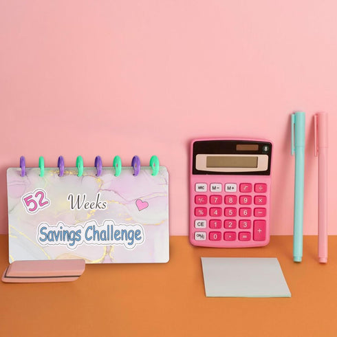 52 Weeks Money Saving Challenge Binder Budget Binder with Cash Envelopes Money Saving Binder for Budgeting Money Saving Money Organizer for Planni...