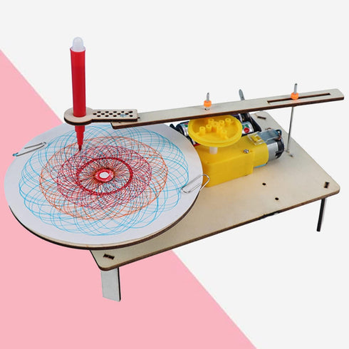 NUOBESTY Model Kit Robotics Kit Robot Toys Indoor Playset Physics Experiment Toy Early Education Toy DIY Electric Plotter Assembled Electric Plott...