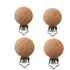 5pcs Beech Wood Pacifier Clips Holder Teething Grasping Suspender Clips Charm DIY Beading Pacifier Chain Accessory (3cm/5pcs)...