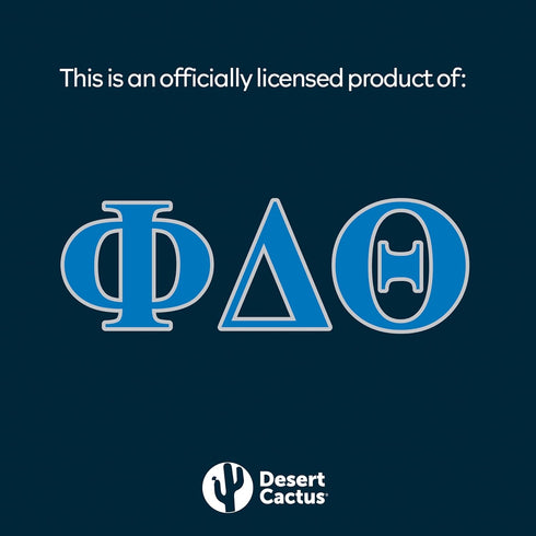 Desert Cactus Phi Delta Theta Sticker 2-Pack Decal Greek for Window Laptop Computer Car (Color/Letter Name Sticker)...