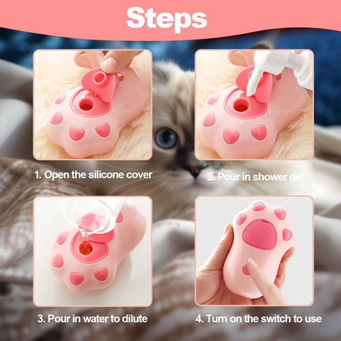 Cat Steamy Brush Dog brushes Cat Claw Pet Brush for Shedding Grooming, Lightweight Skin Friendly Pet Brush Hair Removal Comb Brushes for Long or M...