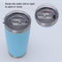 DOCIK Splash Proof Lids Covers for 20 Oz Yeti Rambler Ozark Trail Tumbler and More Travel Cup, Also Fit for Yeti 10 Oz Lowball, 2 Pack...