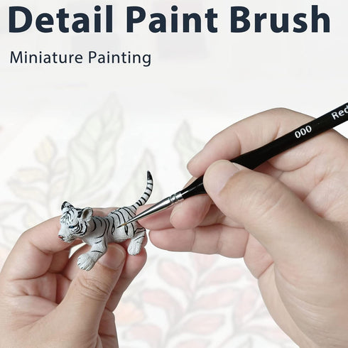 9PCS Miniature Paint Brushes - Detail Paint Brush Set, Small Paint Brush, Thin Paint Brushes, Paint Brushes for Kids, Model Paint Brushes, Artist ...