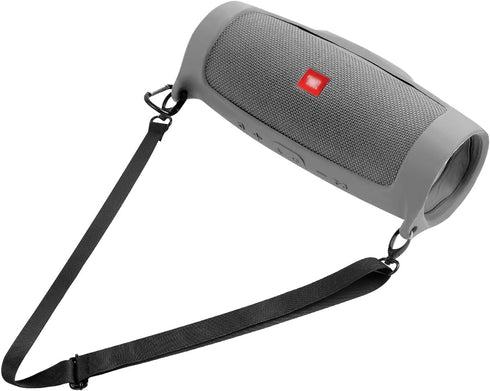 Silicone Case Cover for JBL Charge 4 Portable Waterproof Wireless Bluetooth Speaker, Travel Gel Soft Skin,Waterproof Rubber Carrying Pouch with St...