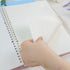Koogel Spiral Notebook Journal, Smart Ring Binder Notebook 7.5x10.5inch College Ruled Notebook Sliding Bar Binder 26 Holes 60 Sheets for School Of...