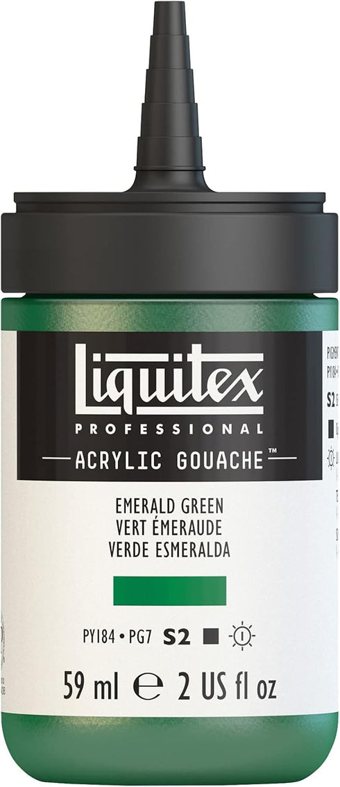 Liquitex Professional Acrylic Gouache, 2-oz (59ml) Bottle, Emerald Green...