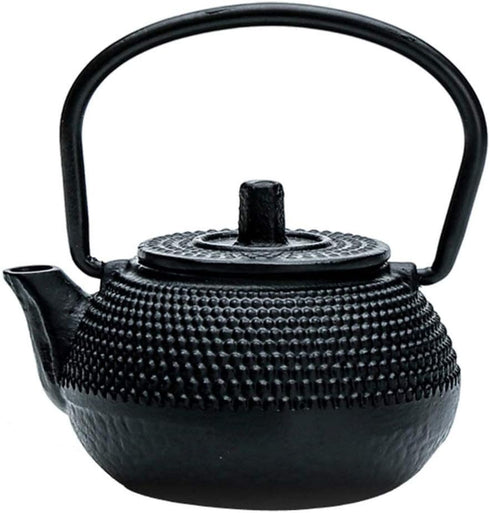 PATKAW Cast Iron Teapot Japanese Tetsubin Kettle Stovetop Tea Kettle Loose Leaf Tea Pot for Boiling Hot Water Tea Black (7.20X7.00X4.30cm)...