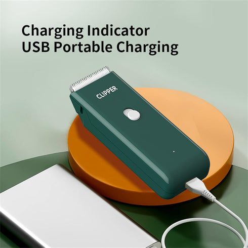 2-in-1 Professional Dog Grooming Kit - Low Noise, Waterproof, USB Rechargeable, and Safe Ceramic Blade - Gift for Dogs and Cats (Green)...