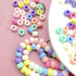 Pony Beads, 300 Pcs Rainbow Acrylic Craft Beads, Colorful Round Plastic Spacer Beads for DIY Jewelry Craft Making Necklace Rainbow Bracelet...