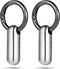 2 Pieces Tiny Keychain Pill Holder Waterproof Keychain Pill Holder Container Portable Mini Size Titanium Alloy Pill Box Case for Travel Purse Pock...