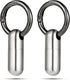 2 Pieces Tiny Keychain Pill Holder Waterproof Keychain Pill Holder Container Portable Mini Size Titanium Alloy Pill Box Case for Travel Purse Pock...